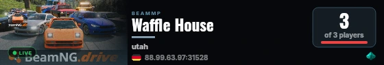 Waffle House live status badge