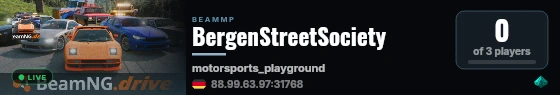 BergenStreetSociety live status badge