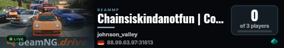 Chainsiskindanotfun | Connect Hosting live status badge
