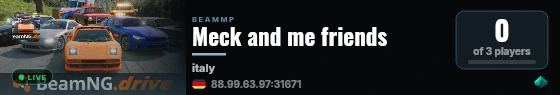 Meck and me friends live status badge