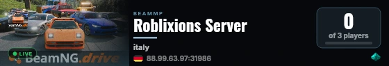 Roblixions Server live status badge