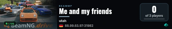 Me and my friends live status badge