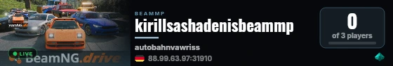 kirillsashadenisbeammp live status badge