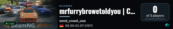mrfurrybrowetoldyou | Connect Hosting live status badge