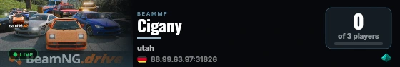 Cigany live status badge