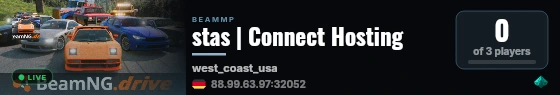 stas | Connect Hosting live status badge