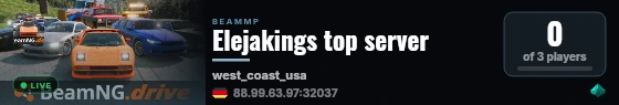 Elejakings top server live status badge
