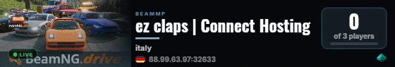 ez claps | Connect Hosting live status badge