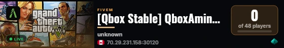 [Qbox Stable] QboxAmineRp live status badge