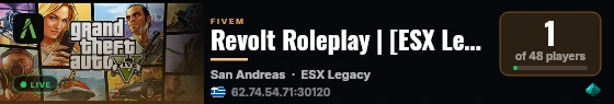 Revolt Roleplay live status badge