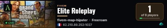 Elite Roleplay live status badge