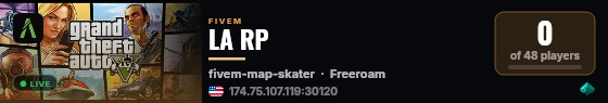 LA RP live status badge