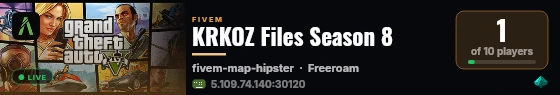 KRKOZ Files Season 8 live status badge