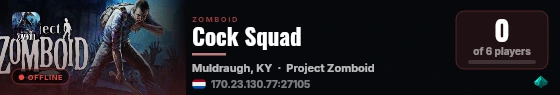 Cock Squad live status badge