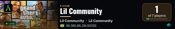 Lil Community live status badge