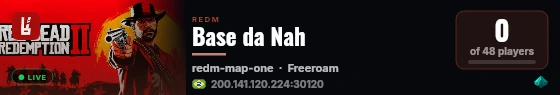 Base da Nah live status badge