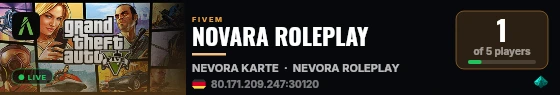 NOVARA ROLEPLAY live status badge