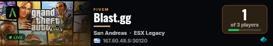 Blast.gg live status badge