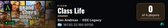 Class Life live status badge