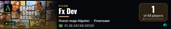Fx Dev  live status badge