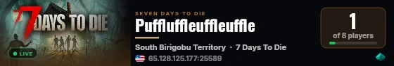 Puffluffleuffleuffle live status badge