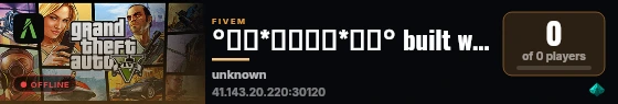 °♡✧*𝕗𝕚𝕟𝕖*✧♡° built with QBCore Framework by JericoFx & Kakarot & Hamy! live status badge