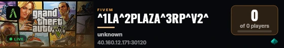 ^1LA^2PLAZA^3RP^V2^ live status badge