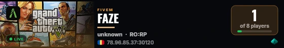 FAZE live status badge