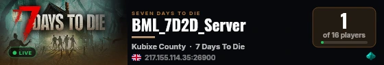 BML_7D2D_Server live status badge