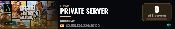 PRIVATE SERVER live status badge