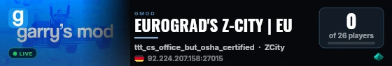 EUROGRAD'S Z-CITY | EU live status badge