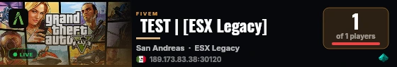  TEST | [ESX Legacy] live status badge