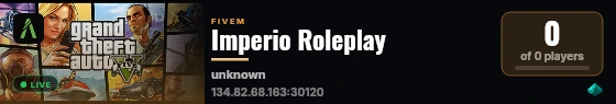 Imperio Roleplay live status badge