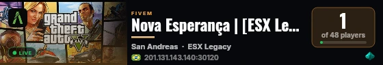 Nova Esperança | [ESX Legacy] live status badge