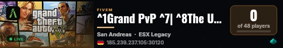 Grand PvP | [ESX Legacy] live status badge