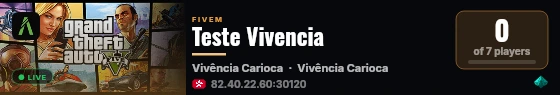 Teste Vivencia live status badge