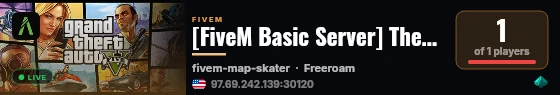 [FiveM Basic Server] TheOrionProject live status badge