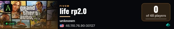 life rp2.0 live status badge