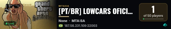 [PT/BR] LOWCARS OFICIAL | Inovação dos Baixos | +Carros / +Motos / Equipes / Mapas | live status badge