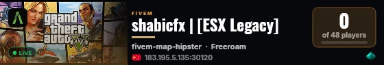 shabicfx | [ESX Legacy] live status badge
