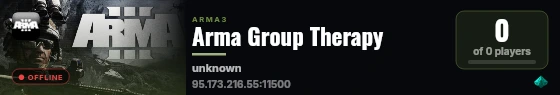 Arma Group Therapy live status badge