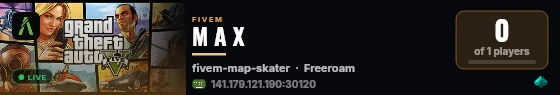 M A X live status badge