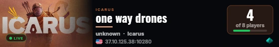 one way drones live status badge