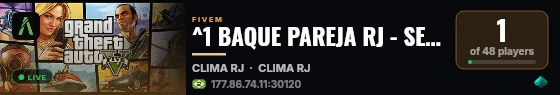 ^1 BAQUE PAREJA RJ - SEASON 1 live status badge