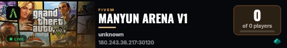 MANYUN ARENA V1 live status badge