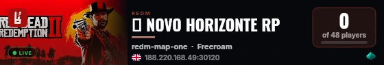 🌅 NOVO HORIZONTE RP live status badge