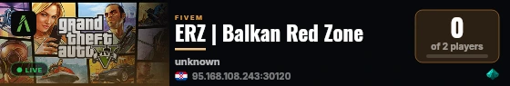 ERZ | Balkan Red Zone live status badge