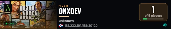 ONXDEV live status badge