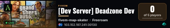 [Dev Server] Deadzone Dev live status badge