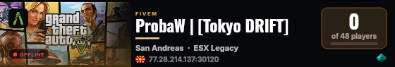 ProbaW | [Tokyo DRIFT] live status badge